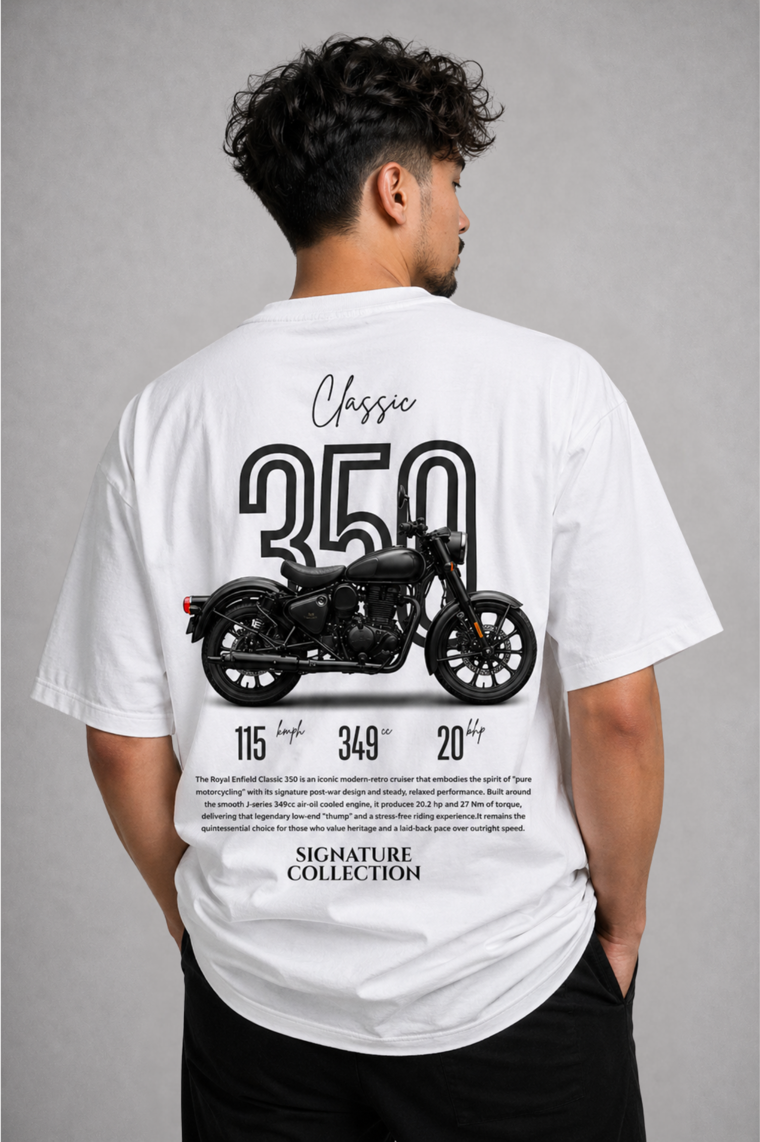 premium classic 350 T-shirt White