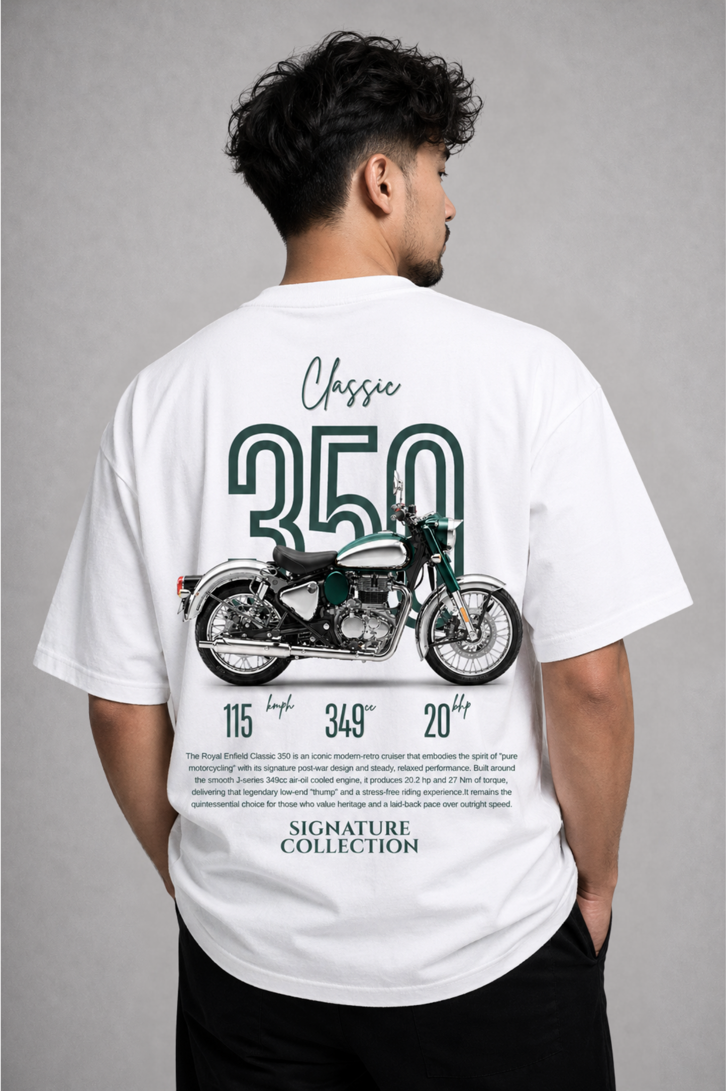 premium classic 350 T-shirt White