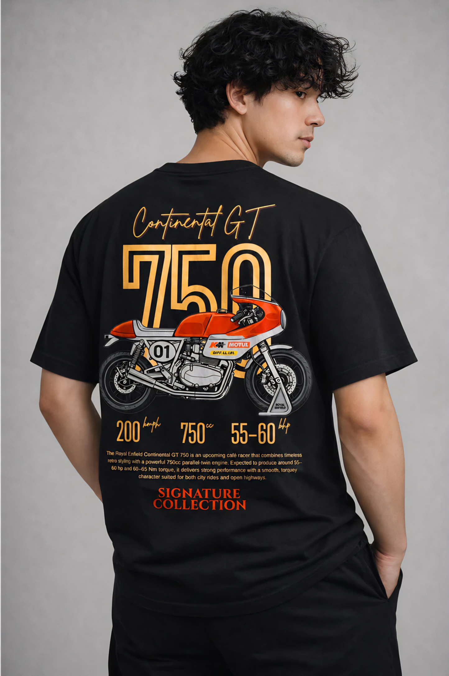 premium gt 750 T-shirt Black