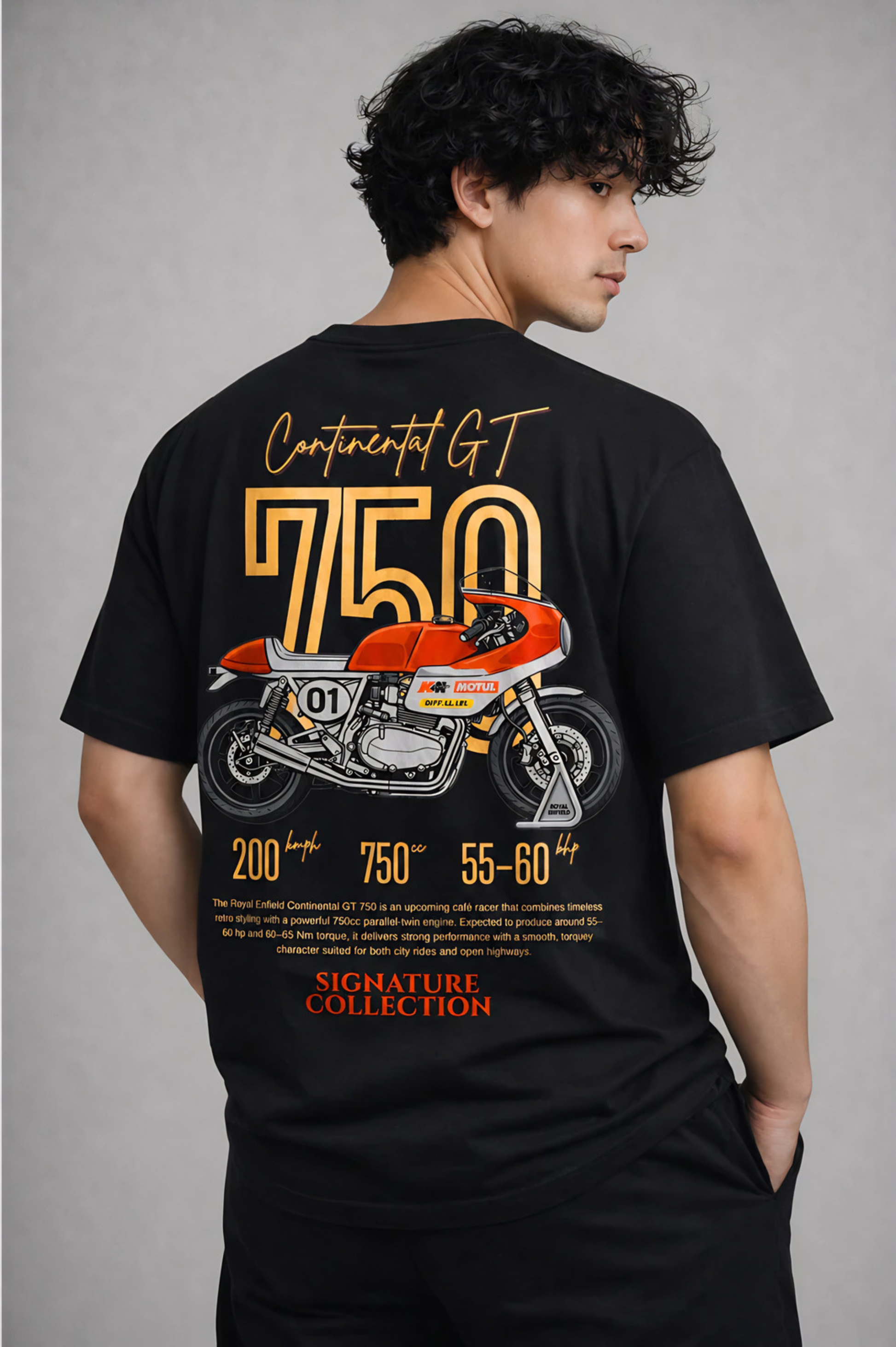 premium gt 750 T-shirt Black